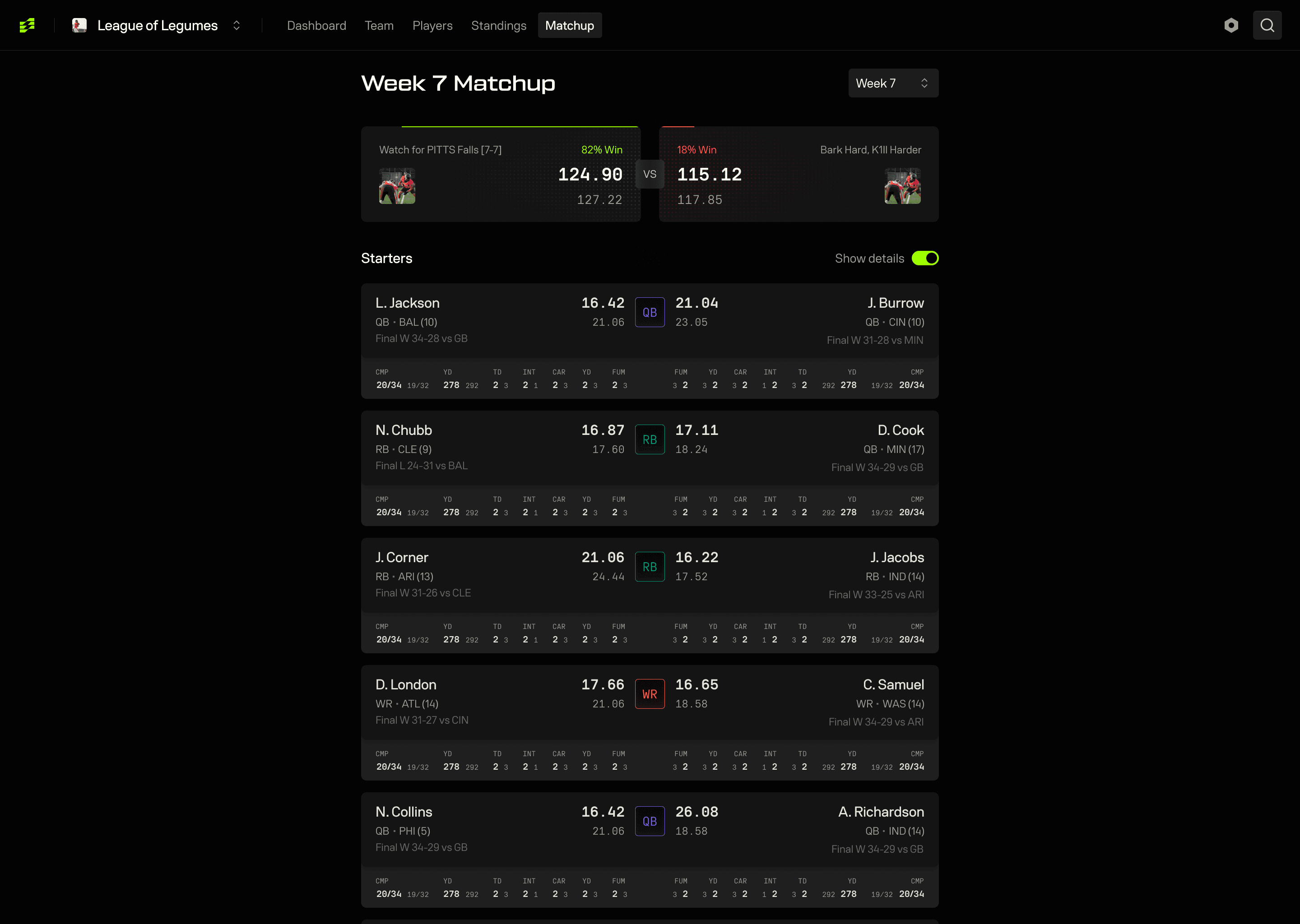 Matchup